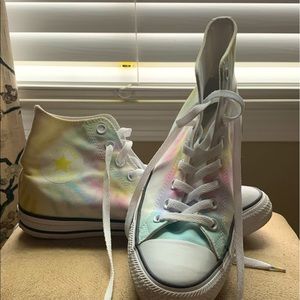 Tie dye Converse size 9 1/2 - worn once